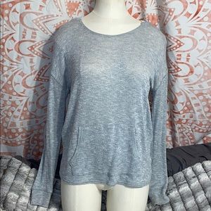 Aerie hooded long sleeve shirt